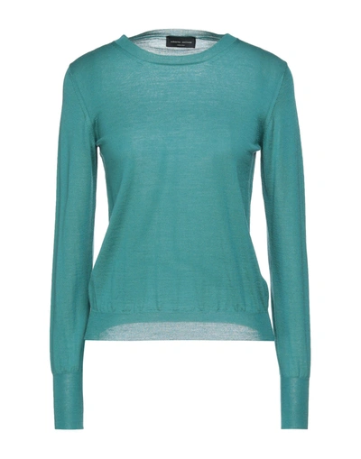 Roberto Collina Sweaters In Deep Jade