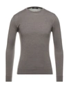 Alpha Studio Sweaters In Khaki