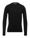 Alpha Studio Sweaters In Black