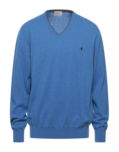 Brooksfield Sweaters In Azure