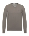 Brooksfield Sweaters In Khaki