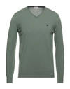 Brooksfield Sweaters In Sage Green