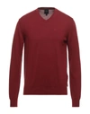 Armani Exchange Sweaters In Maroon