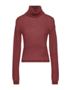 Dsquared2 Turtlenecks In Brick Red