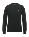 Lyle & Scott Sweaters In Dark Green