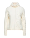 High Turtlenecks In White