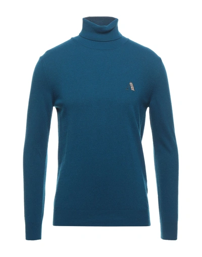 Aquascutum Turtlenecks In Blue