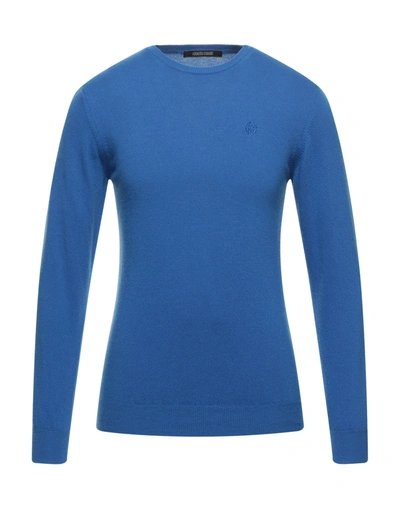 Roberto Cavalli Sweaters In Blue