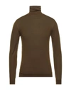 Roberto Collina Turtlenecks In Military Green