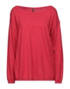 Manila Grace Sweaters In Red