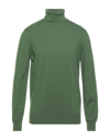 Alpha Studio Turtlenecks In Green