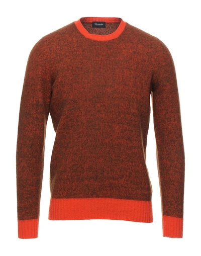 Drumohr Sweaters In Orange