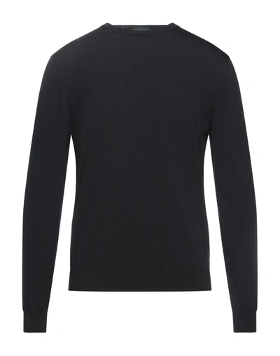 Zanone Sweaters In Black