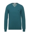 Brooksfield Sweaters In Turquoise