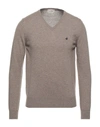 Brooksfield Sweaters In Dove Grey