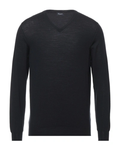 Drumohr Sweaters In Dark Blue
