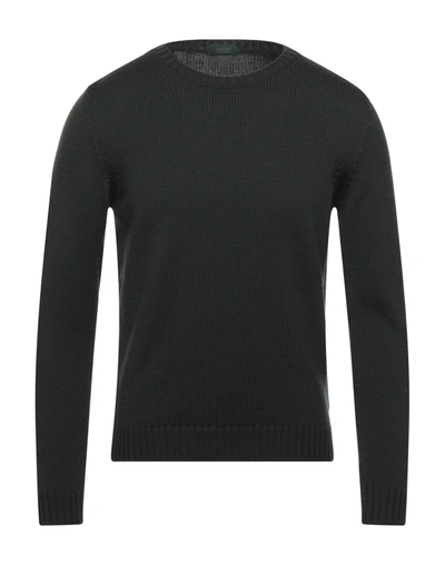 Zanone Sweaters In Military Green