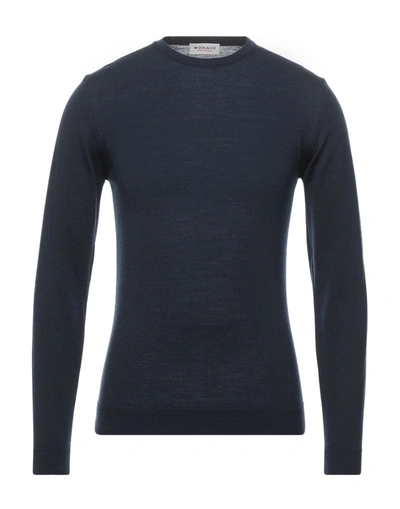 Wool & Co Sweaters In Dark Blue