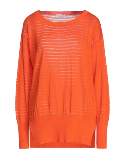Bruno Manetti Sweaters In Orange