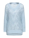 Peserico Sweaters In Sky Blue