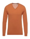 Paolo Pecora Sweaters In Orange
