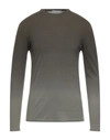 Grey Daniele Alessandrini Sweaters In Green