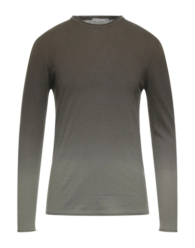 Grey Daniele Alessandrini Sweaters In Green