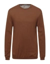 Daniele Alessandrini Homme Sweaters In Brown