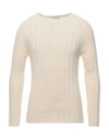 Alpha Studio Sweaters In Ivory