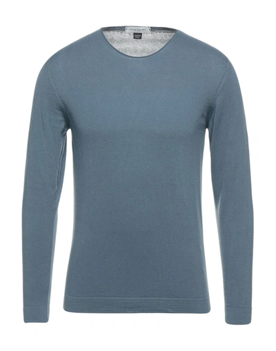 Paolo Pecora Sweaters In Pastel Blue