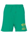 Bel-air Athletics Man Shorts & Bermuda Shorts Green Size Xs Cotton