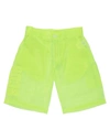 Gcds Man Shorts & Bermuda Shorts Acid Green Size L Polyamide, Polyester In Green