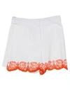 Emilio Pucci Pucci Woman Shorts & Bermuda Shorts White Size 4 Cotton, Elastane