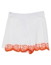 Pucci Woman Shorts & Bermuda Shorts White Size 4 Cotton, Elastane In White