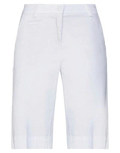Cambio Woman Shorts & Bermuda Shorts White Size 4 Cotton, Elastane In White