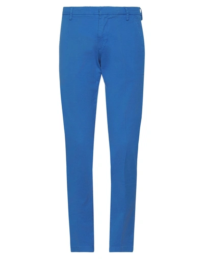 Gabardine Pants In Bright Blue