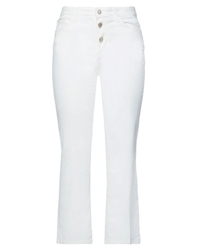 LIU •JO LIU •JO WOMAN PANTS WHITE SIZE 31 COTTON, ELASTANE,13617878TU 1