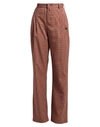 THE EDITOR THE EDITOR WOMAN PANTS RED SIZE 8 POLYESTER, VISCOSE, ELASTANE,13607700JD 4