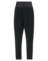 DONDUP DONDUP WOMAN PANTS BLACK SIZE 6 POLYESTER, VIRGIN WOOL, ELASTANE, SILK,13601987OQ 2