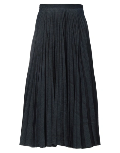 Valentino Midi Skirts In Blue