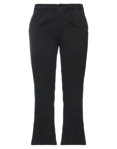 MASON'S MASON'S WOMAN PANTS BLACK SIZE 6 COTTON, VISCOSE, ELASTANE,13614754FS 4