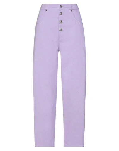 Mm6 Maison Margiela Pants In Lilac