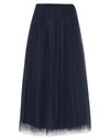 Red Valentino Long Skirts In Dark Blue
