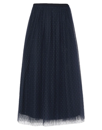 Red Valentino Long Skirts In Dark Blue