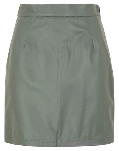 8 By Yoox Mini Skirts In Sage Green