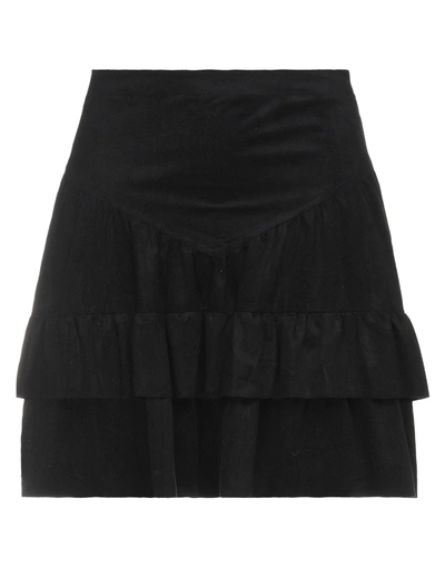 Manila Grace Mini Skirts In Black