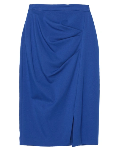 Pinko Midi Skirts In Blue