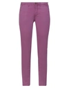 Siviglia White Pants In Mauve
