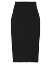 Via Masini 80 Midi Skirts In Black