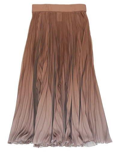 Dolce & Gabbana Midi Skirts In Brown